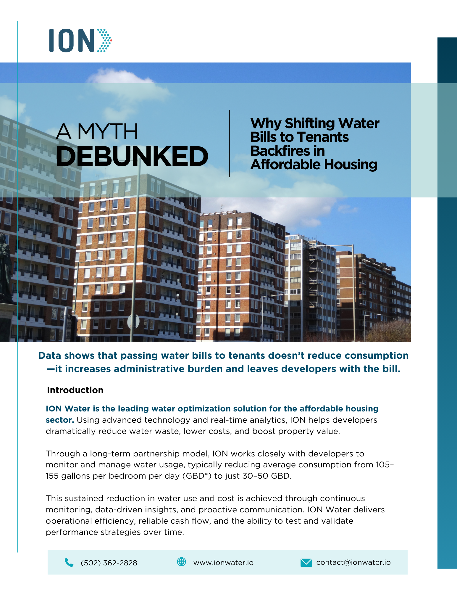 A Myth Debunked – Why Shifting Water Bills to Tenants Backfires in Affordable Housing