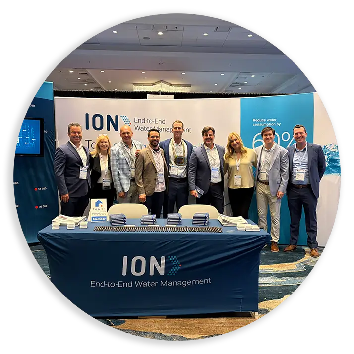 ION Water team members at a tradeshow